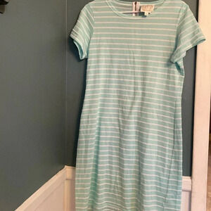 STS - Sail to sable dress - size L - sea foam green and white stripes